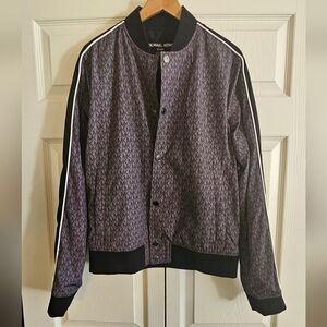 Michael Kors Signature MK Print Men's Bomber Jackey